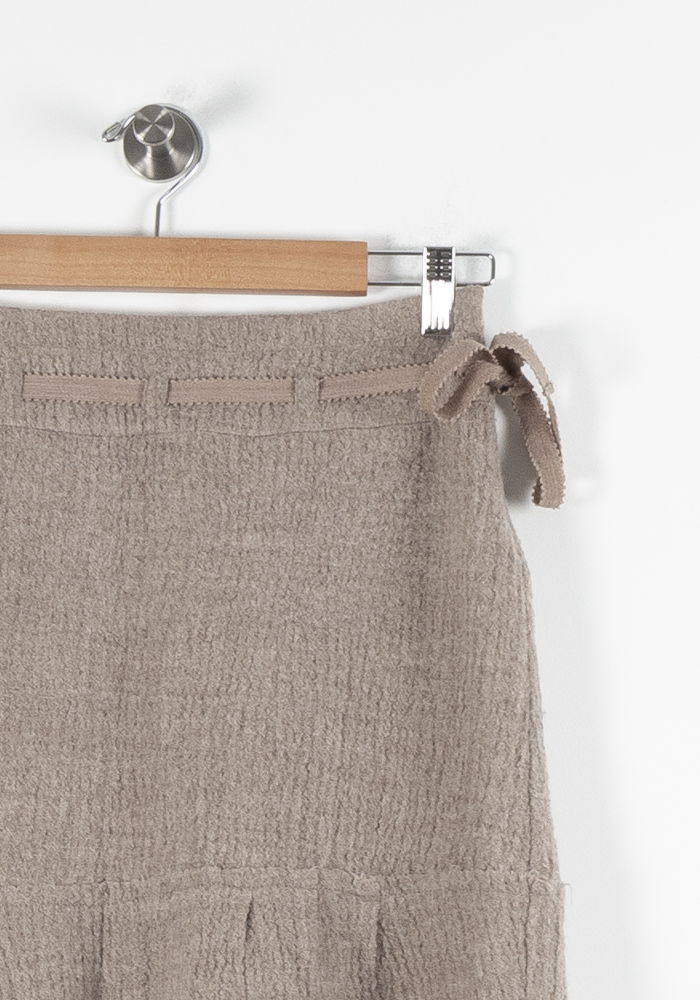 Jupe Laine Grise - Taille S/36 de la marque Max Mara | PARAD68894 - Vendu par Paradigme - Image 3