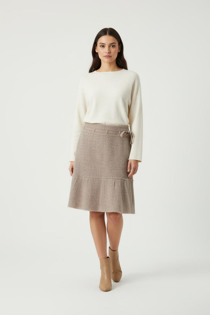 Jupe Laine Grise - Taille S/36 de la marque Max Mara | PARAD68894 - Vendu par Paradigme - Image 1