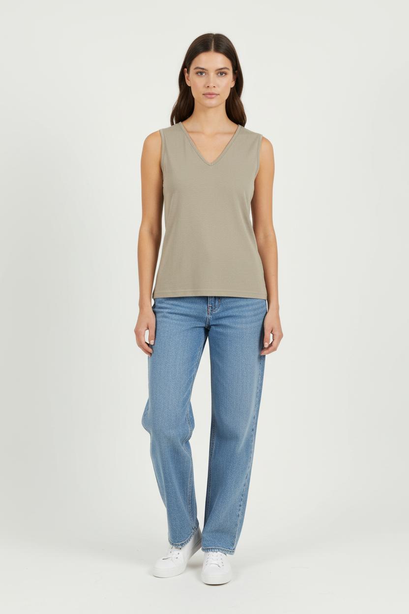 Débardeur Kaki - Taille M/38 de la marque Gerard Darel | PARAD68897 - Vendu par Paradigme - Image 1