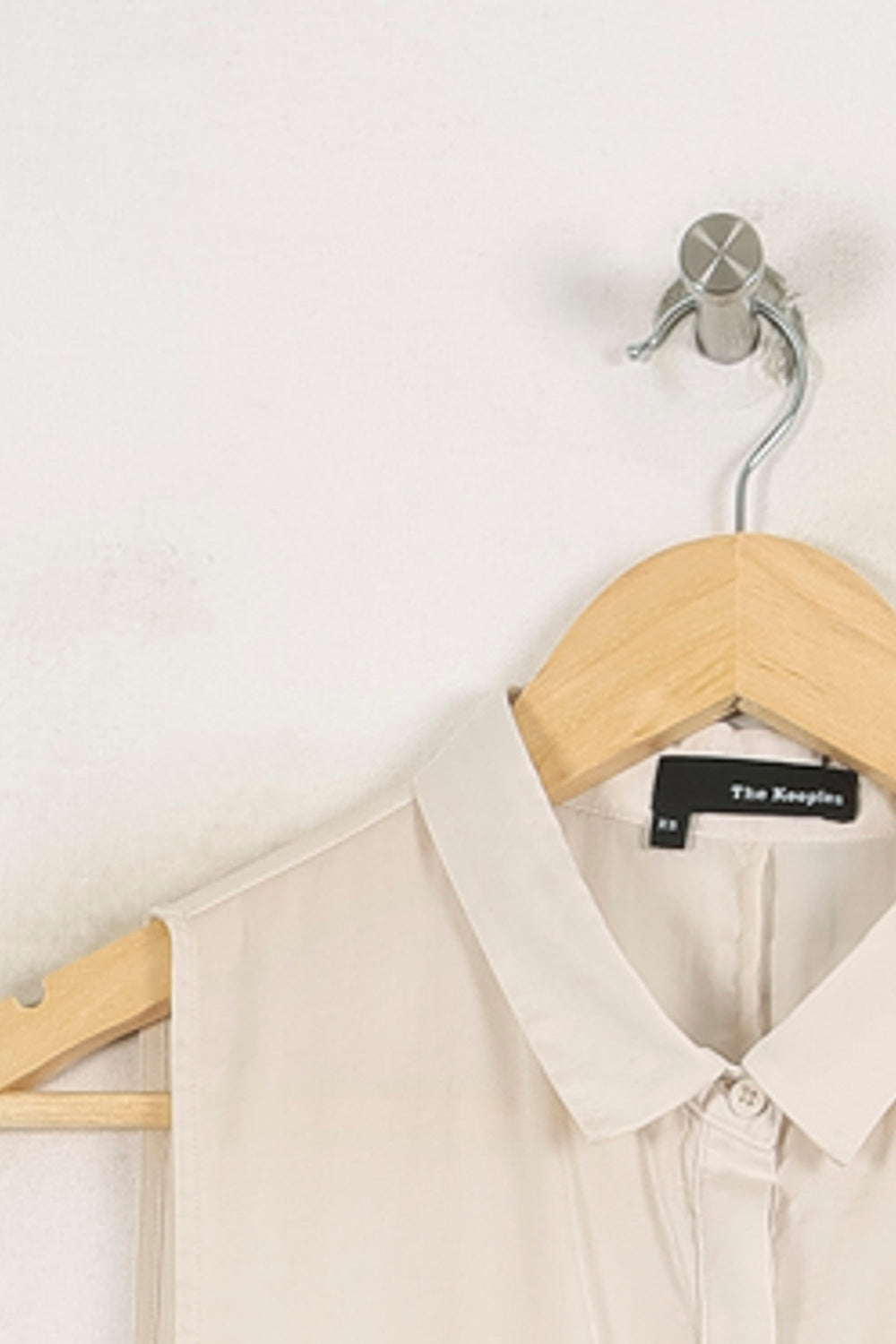 Chemise Sans Manches Beige - Taille XS/34 de la marque The Kooples | PARAD68908 - Vendu par Paradigme - Image 2