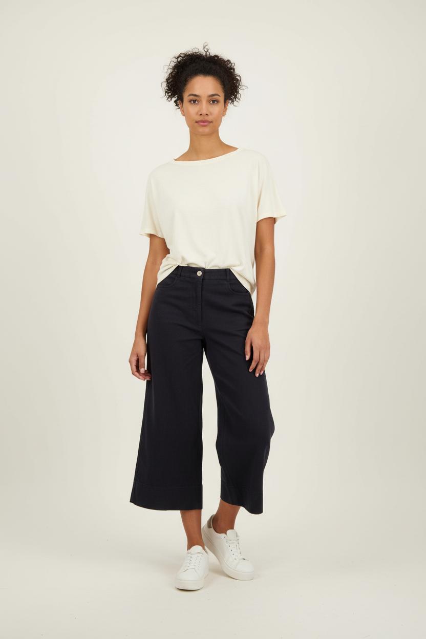 Pantalon Large Bleu - Taille M/38 de la marque Tara Jarmon | PARAD68930 - Vendu par Paradigme - Image 1