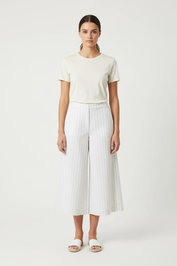 Pantalon Large Blanc à Rayures - Taille M/38 de la marque Bimba y Lola | PARAD68932 - Vendu par Paradigme - Image 1