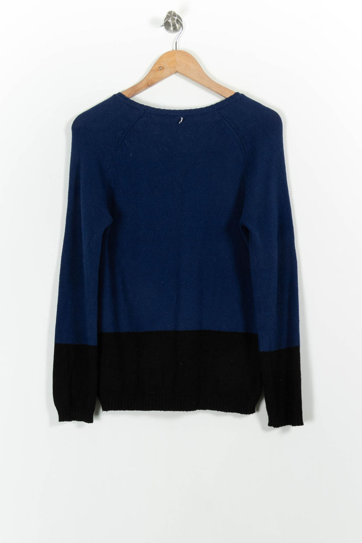 Pull Bleu et Noir - Taille S/36 de la marque Sud express | PARAD68934 - Vendu par Paradigme - Image 4