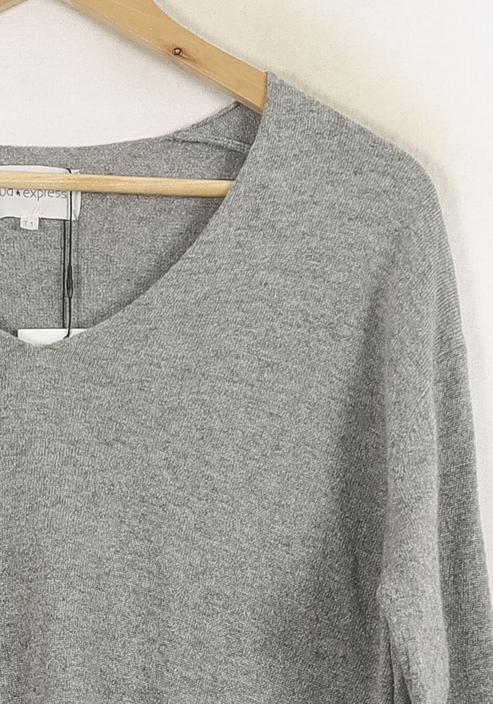 Pull Gris - Taille S/36 de la marque Sud express | PARAD68935 - Vendu par Paradigme - Image 3