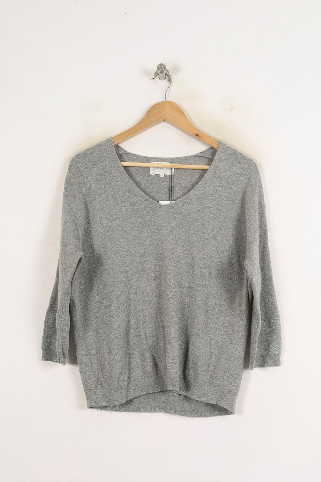 Pull Gris - Taille S/36 de la marque Sud express | PARAD68935 - Vendu par Paradigme - Image 2