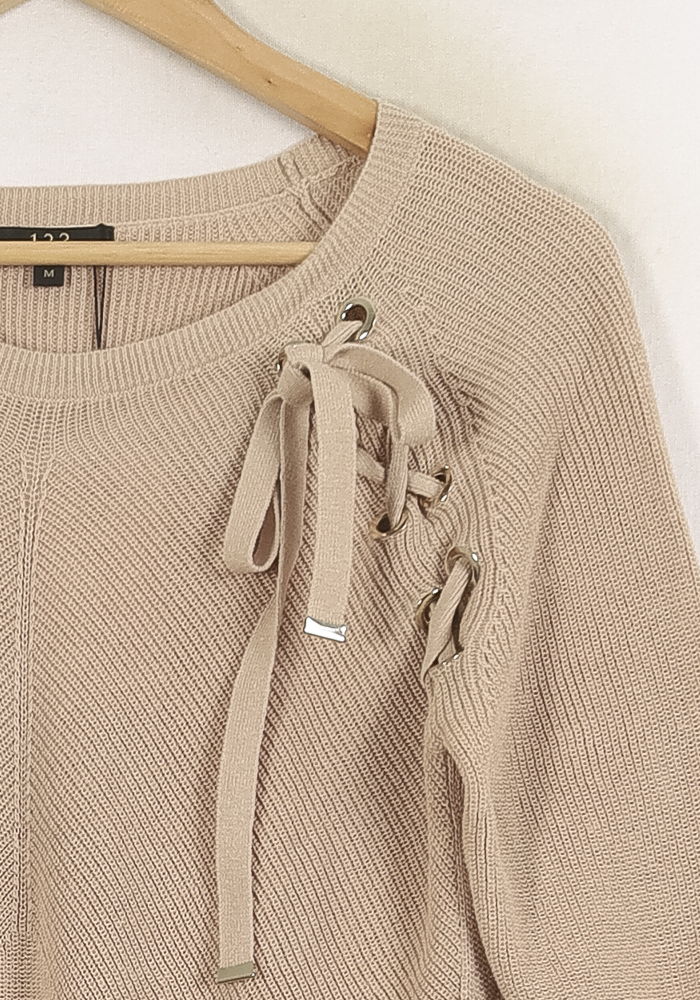 Pull Beige - Taille M/38 de la marque Maison 123 | PARAD68947 - Vendu par Paradigme - Image 3