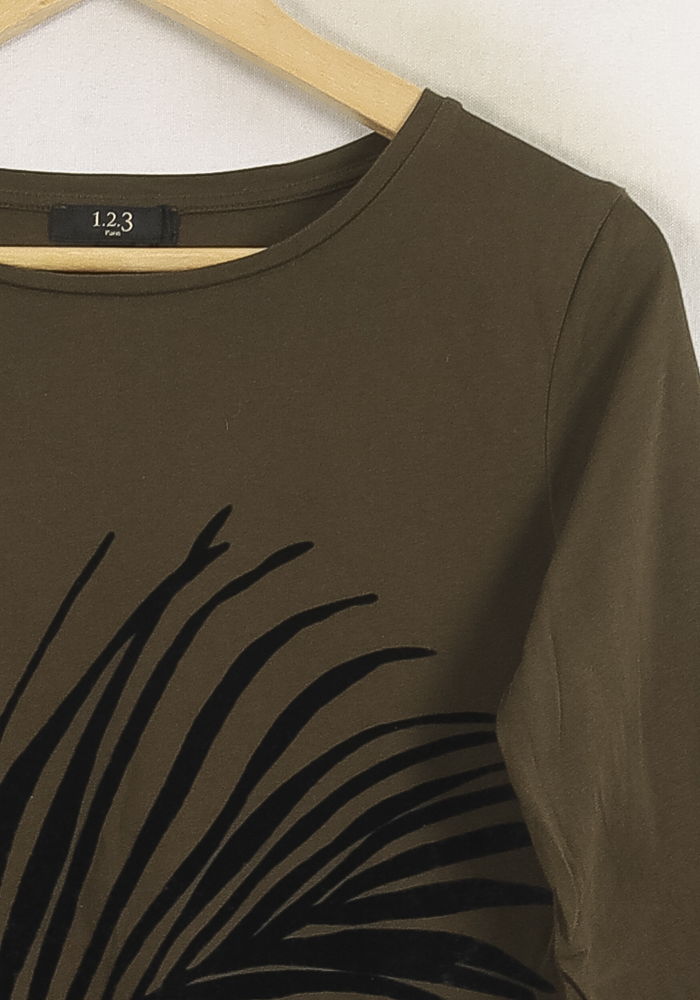 Tee-shirt Vert - Taille M/38 de la marque Maison 123 | PARAD68948 - Vendu par Paradigme - Image 3