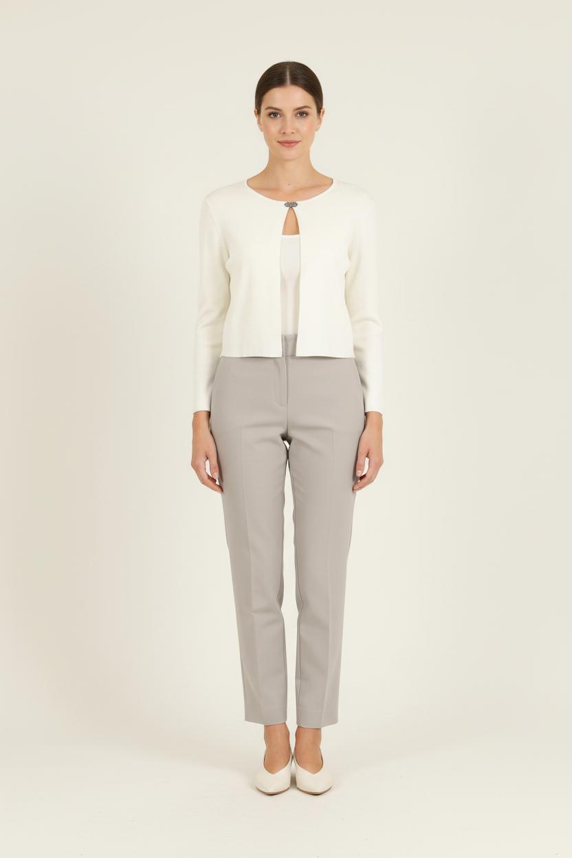 Cardigan Blanc - Taille S/36 de la marque Maison 123 | PARAD68949 - Vendu par Paradigme - Image 1