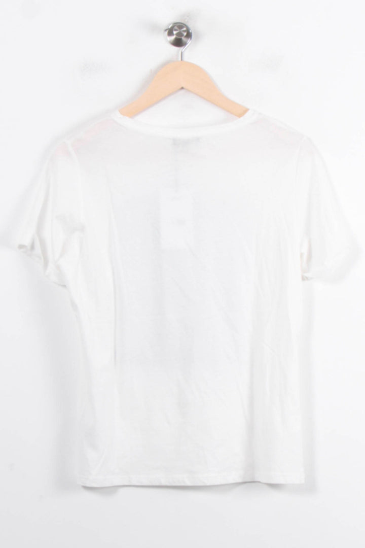 Tee-shirt Blanc et Bleu - Taille M/38 de la marque Maison 123 | PARAD68951 - Vendu par Paradigme - Image 4
