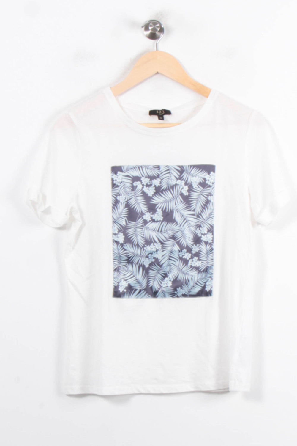 Tee-shirt Blanc et Bleu - Taille M/38 de la marque Maison 123 | PARAD68951 - Vendu par Paradigme - Image 2