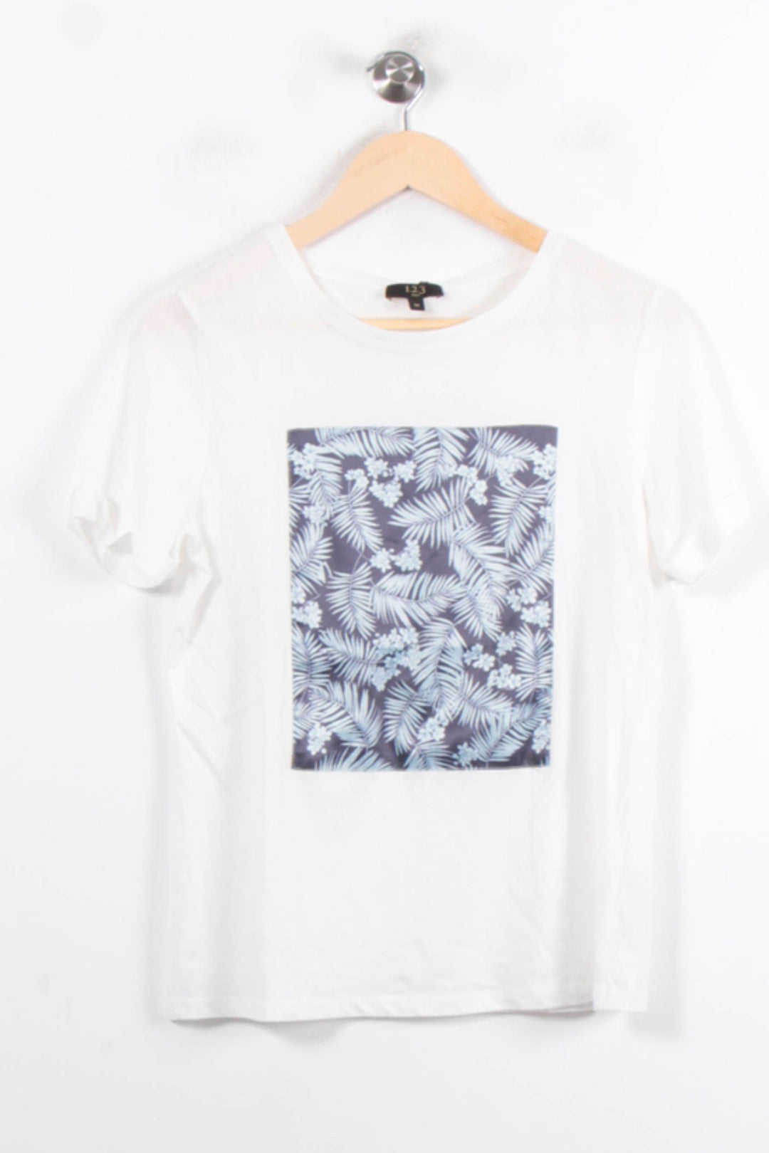 Tee-shirt Blanc et Bleu - Taille M/38 de la marque Maison 123 | PARAD68951 - Vendu par Paradigme - Image 2