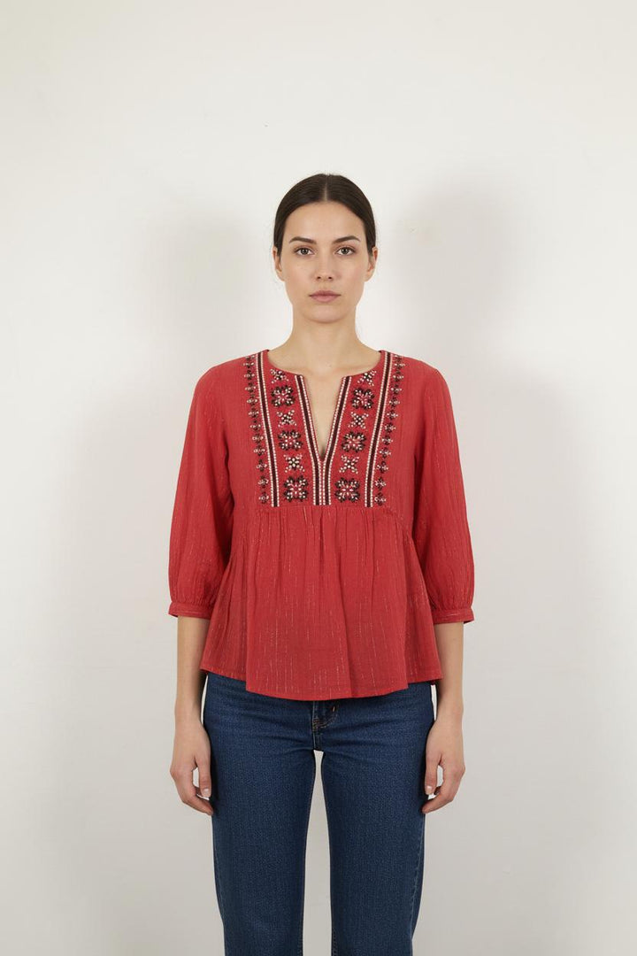 Blouse Rouge - Taille XS/34