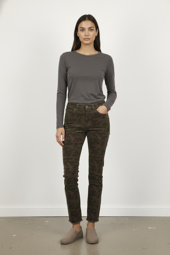 Pantalon Camouflage Vert et Marron - Taille S/36
