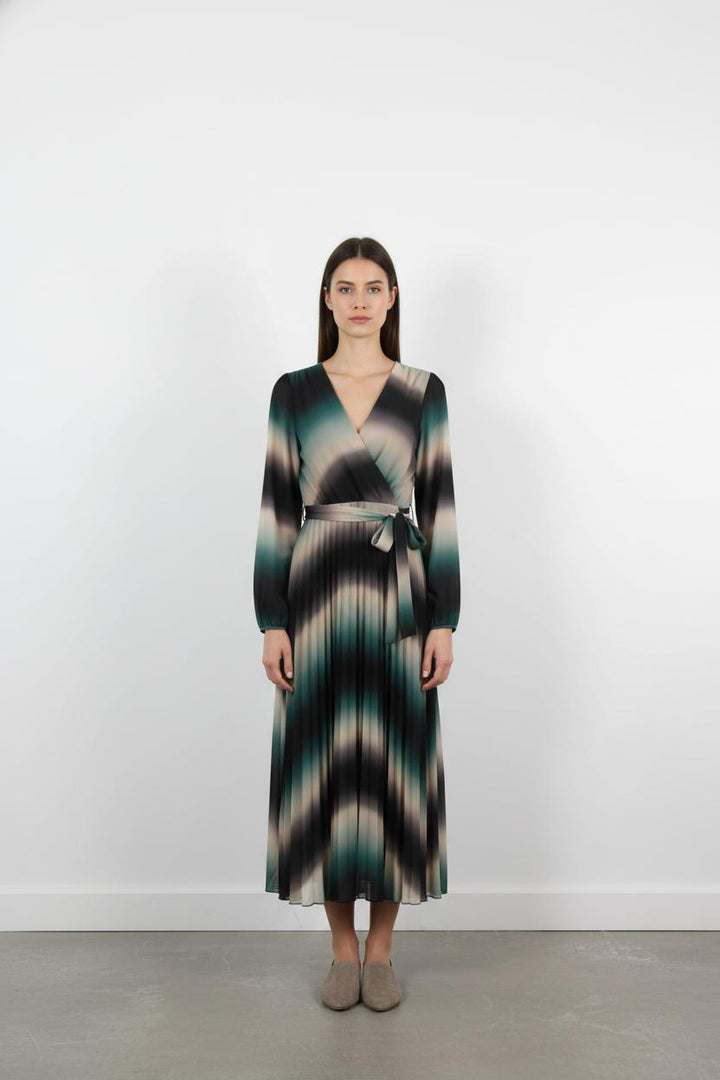 Robe Longue Noire et Verte - Taille XL/42