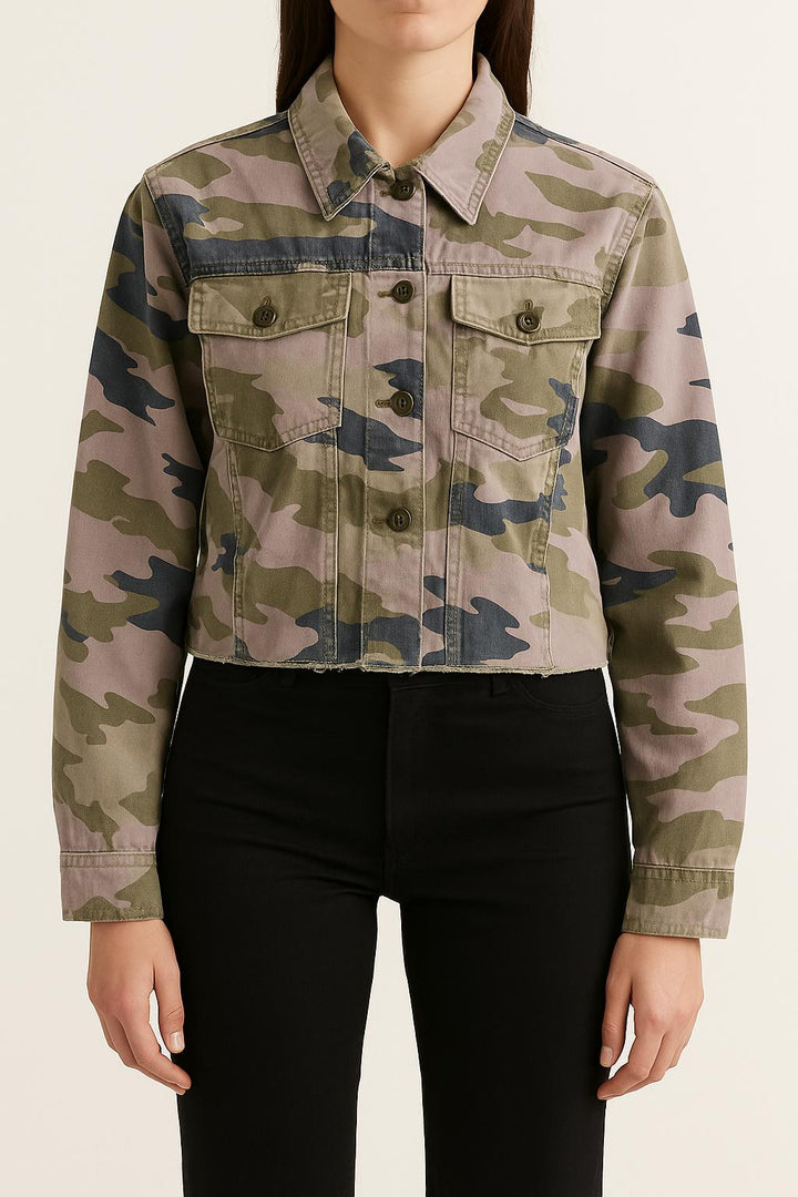 Veste Camouflage Verte et Beige - Taille XS/34 de la marque Zadig&Voltaire | PARAD68994 - Vendu par Paradigme - Image 1