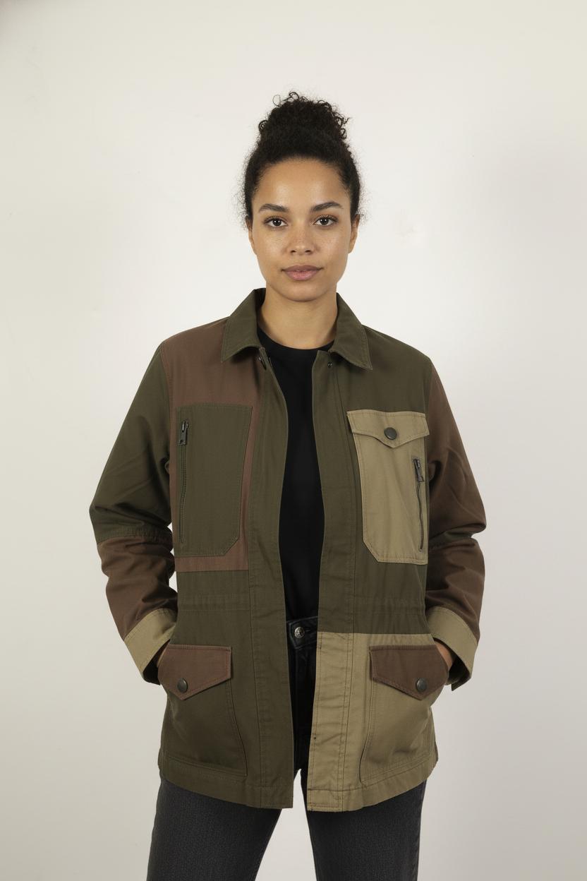 Veste Marron et Kaki - Taille S/36