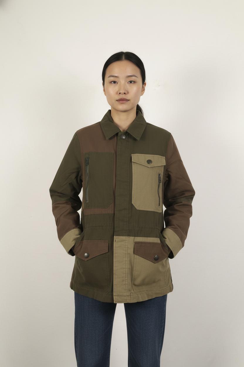 Veste Marron et Kaki - Taille S/36