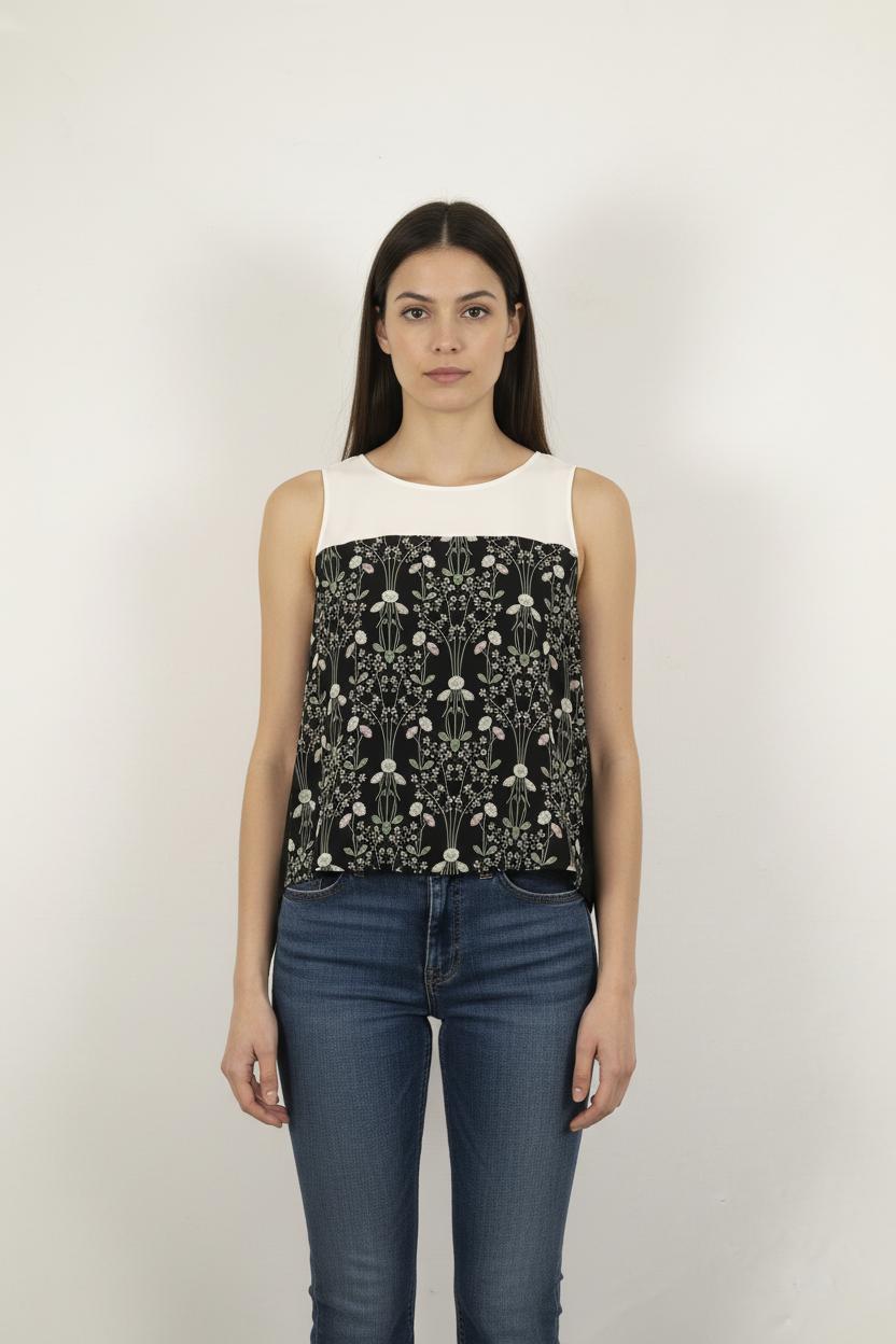 Débardeur Noir et Blanc - Taille XL/42