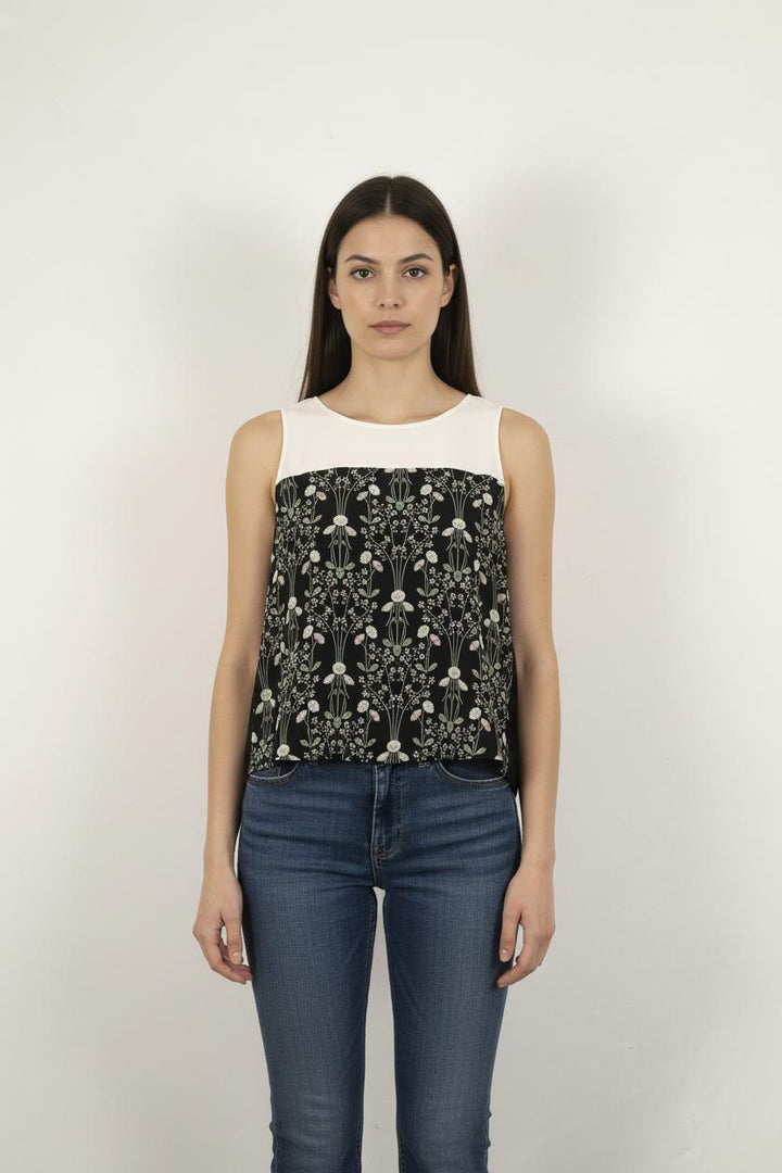 Débardeur Noir et Blanc - Taille XL/42
