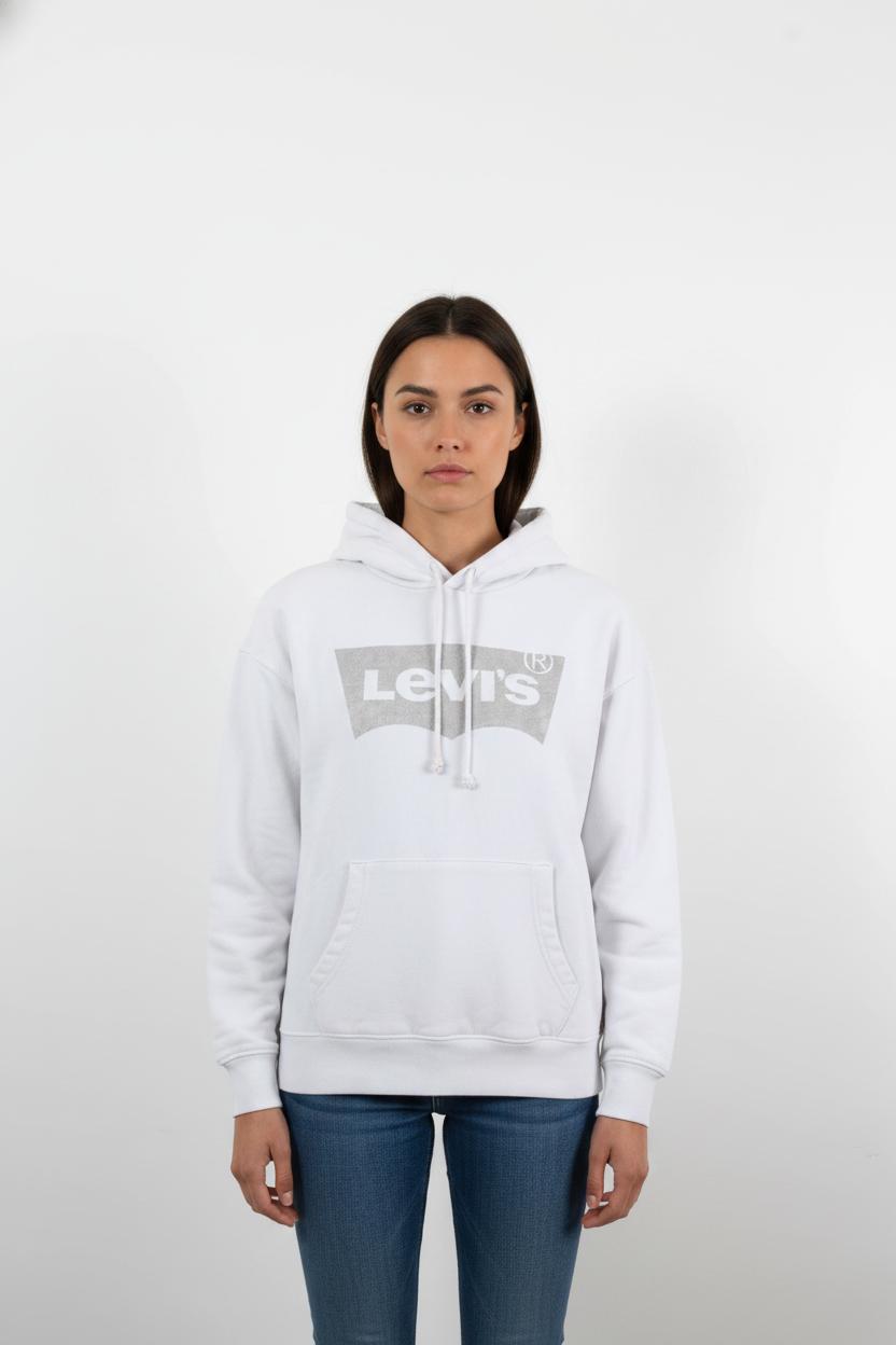 Sweat à Capuche Blanc - Taille S/36