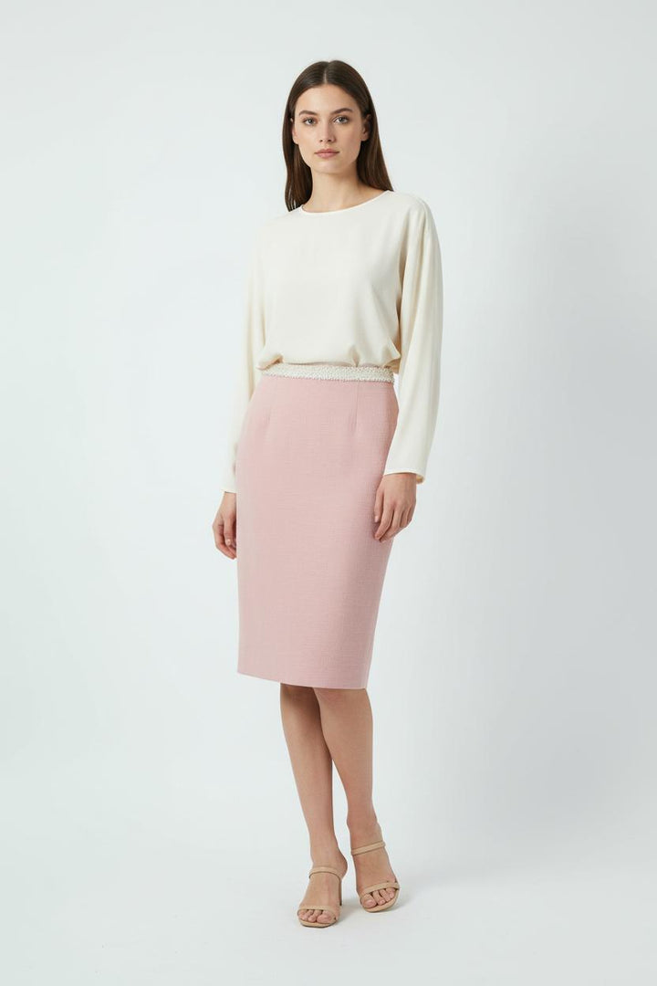 Jupe Crayon Rose - Taille S/36 de la marque Ines de la Fressange Paris | PARAD69028 - Vendu par Paradigme - Image 1