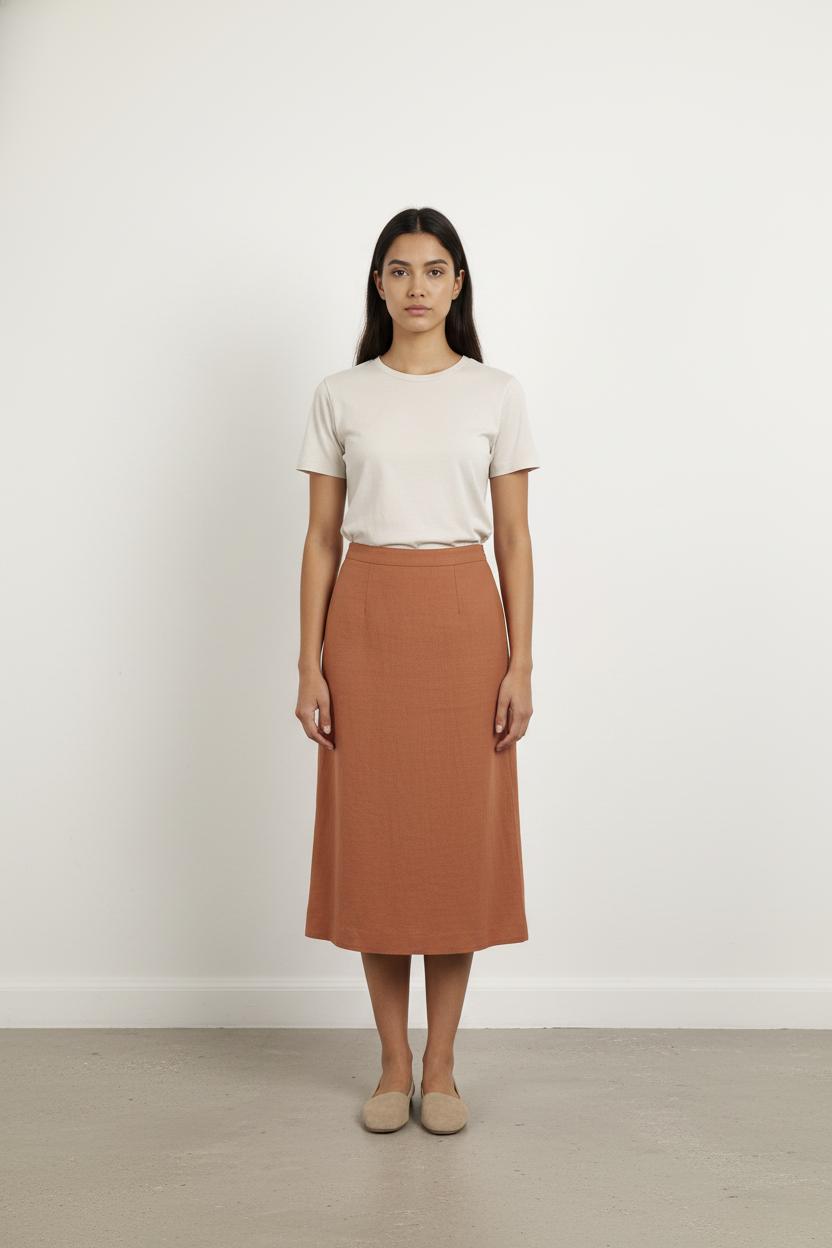 Jupe Longue Orange - Taille S/36