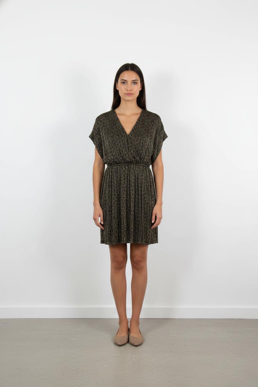 Robe Courte Or et Noir - Taille L/40