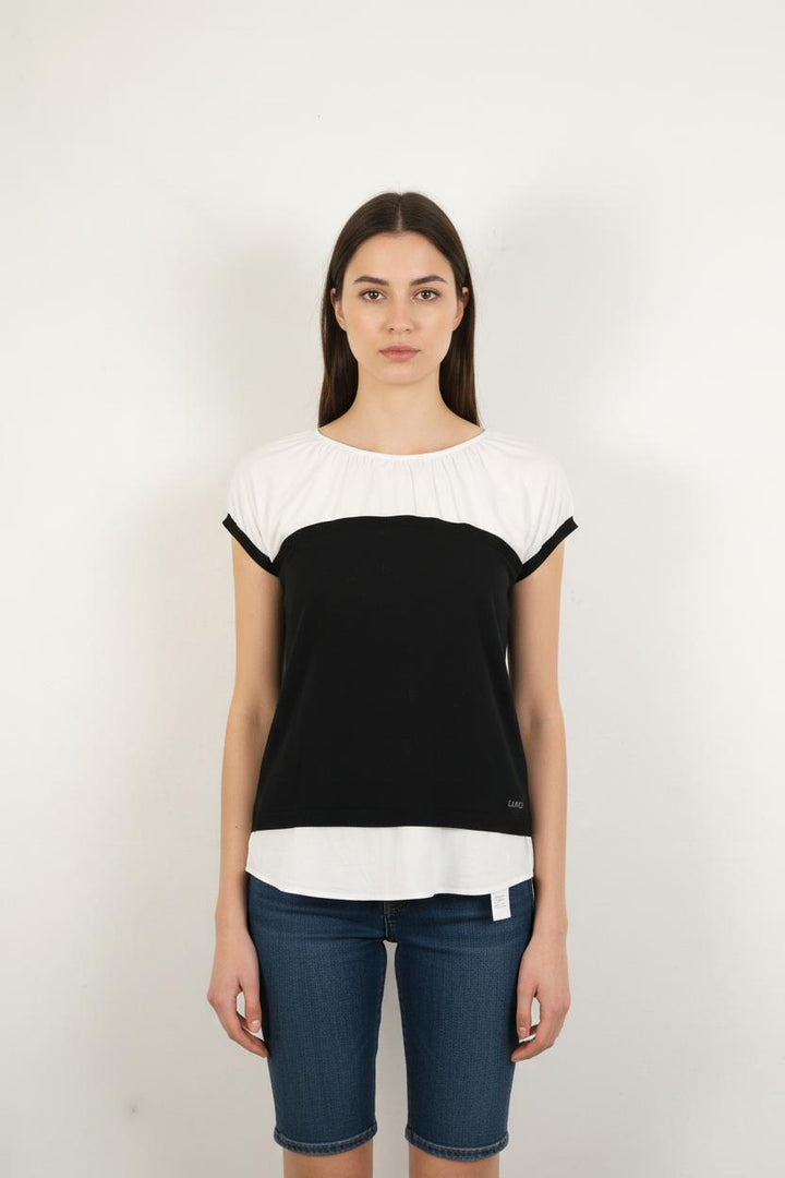 Blouse Blanche et Noire - Taille S/36