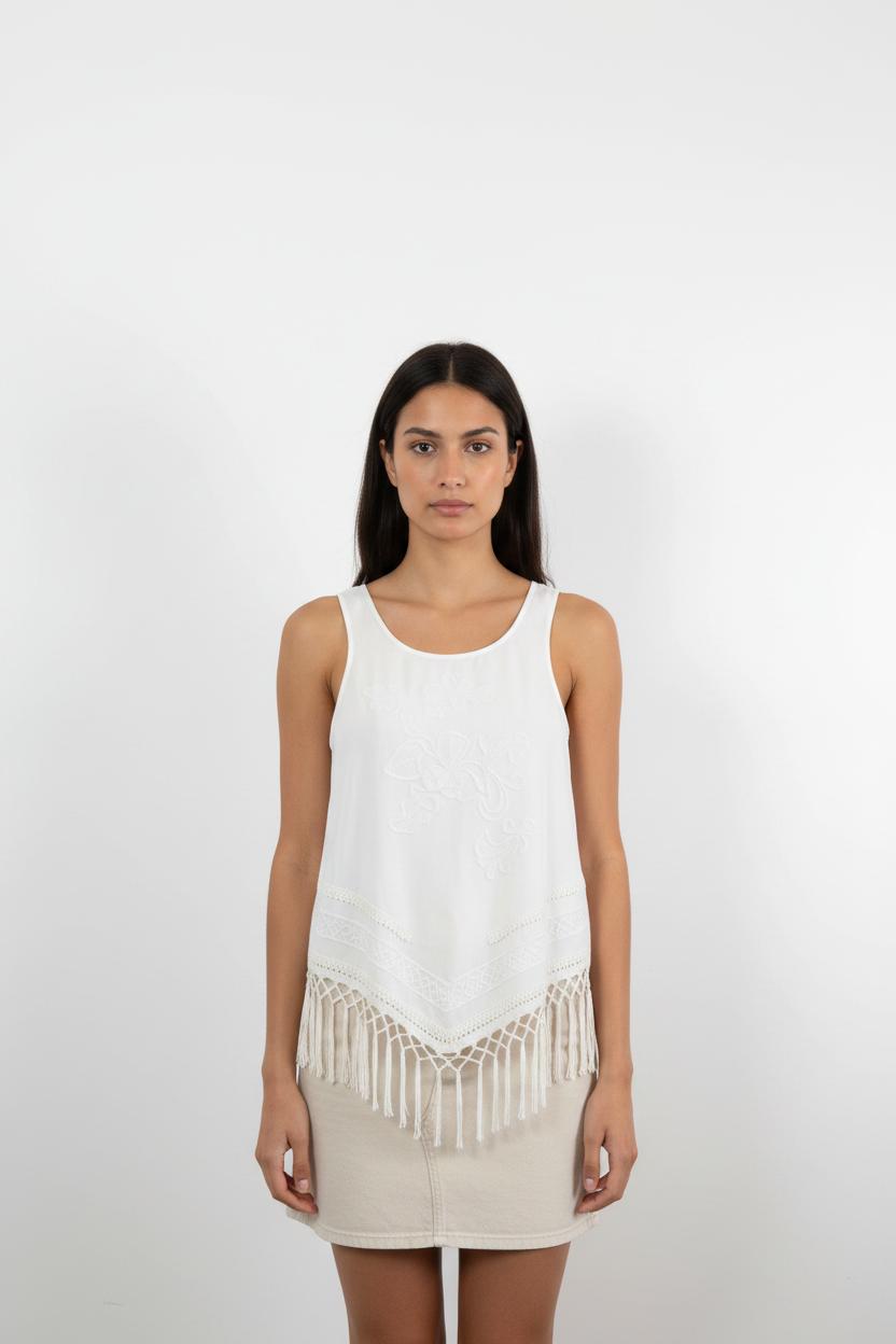 Débardeur Blanc - Taille XS/34