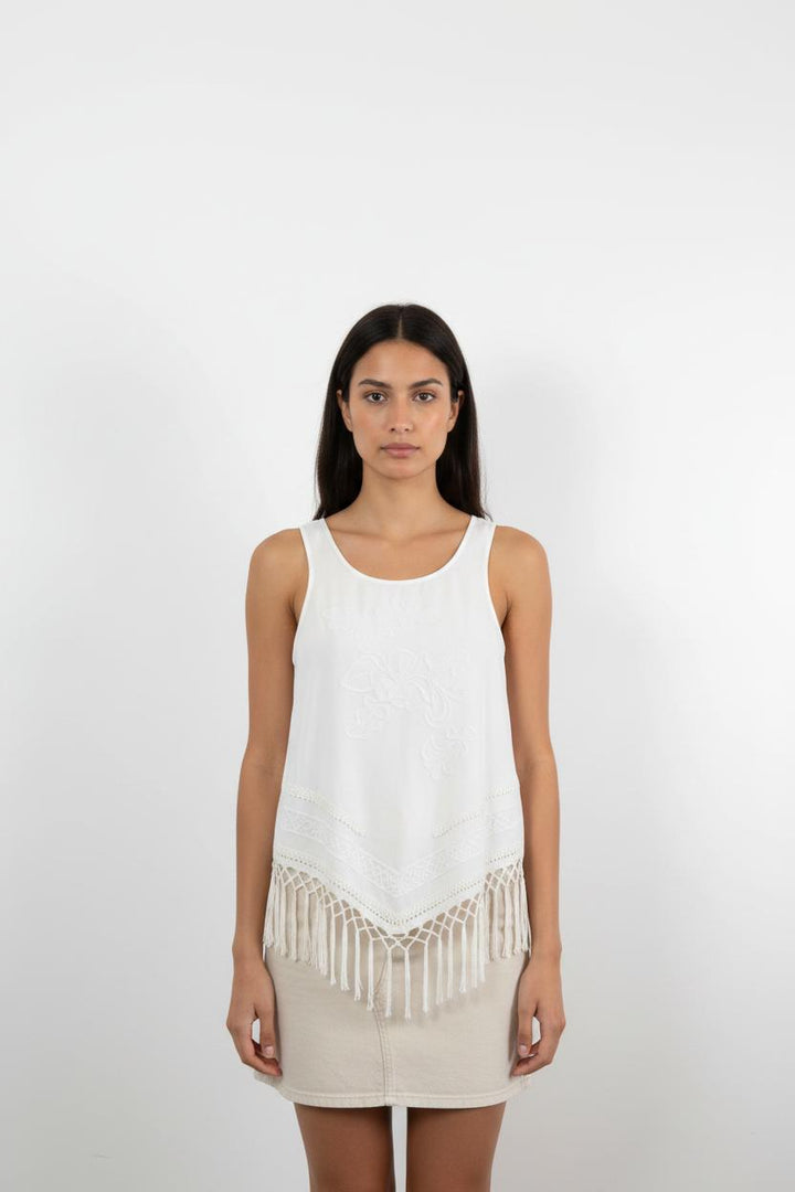 Débardeur Blanc - Taille XS/34