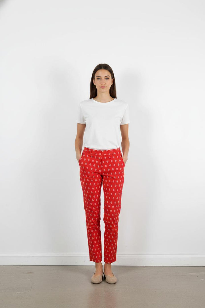 Pantalon Rouge et Blanc - Taille S/36