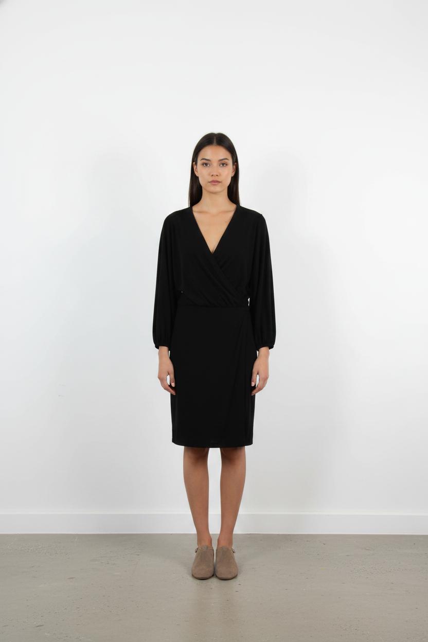 Robe Portefeuille Noire - Taille S/36