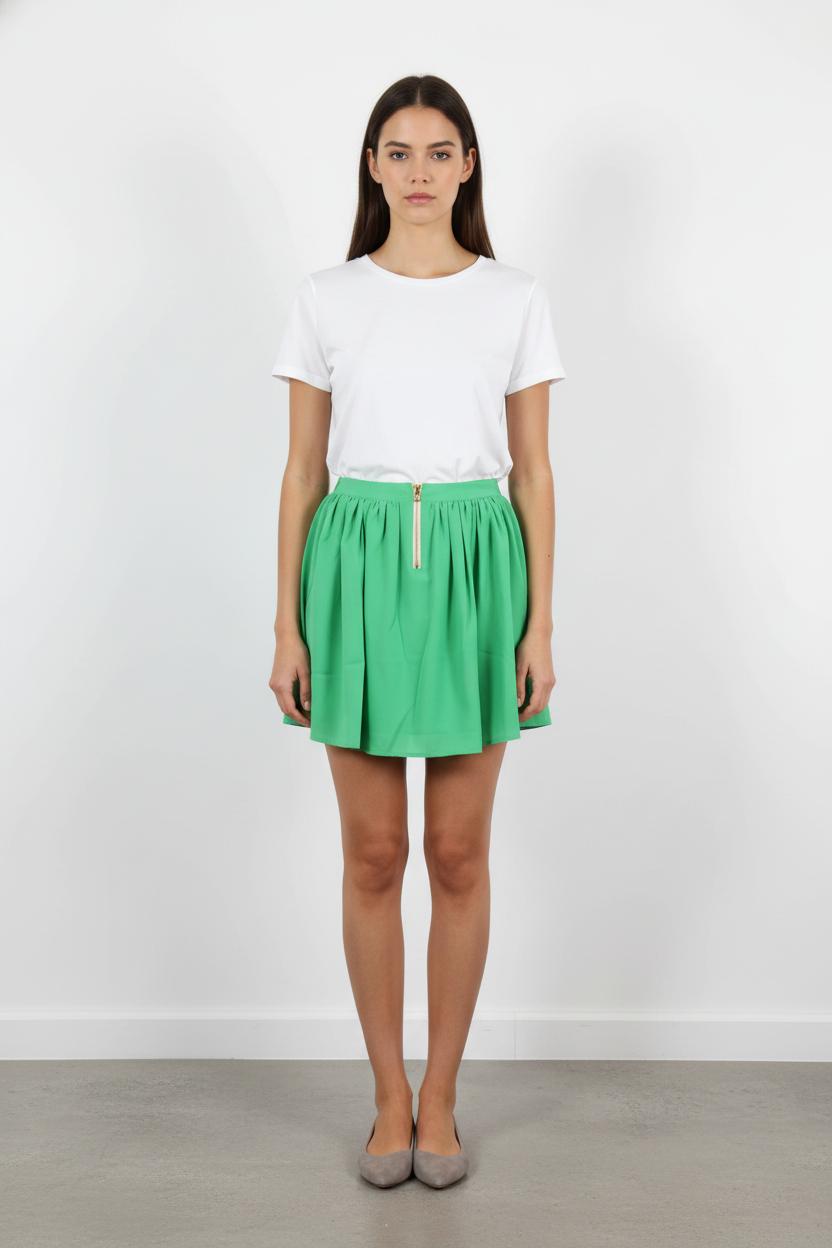 Jupe Plissée Verte - Taille L/40