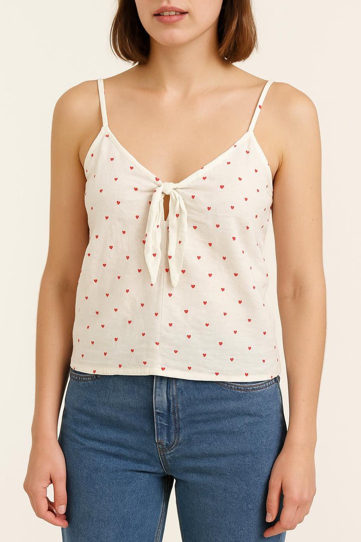 Débardeur Blanc et Rouge - Taille S/36 de la marque Petite Mendigote | PARAD69153 - Vendu par Paradigme - Image 1