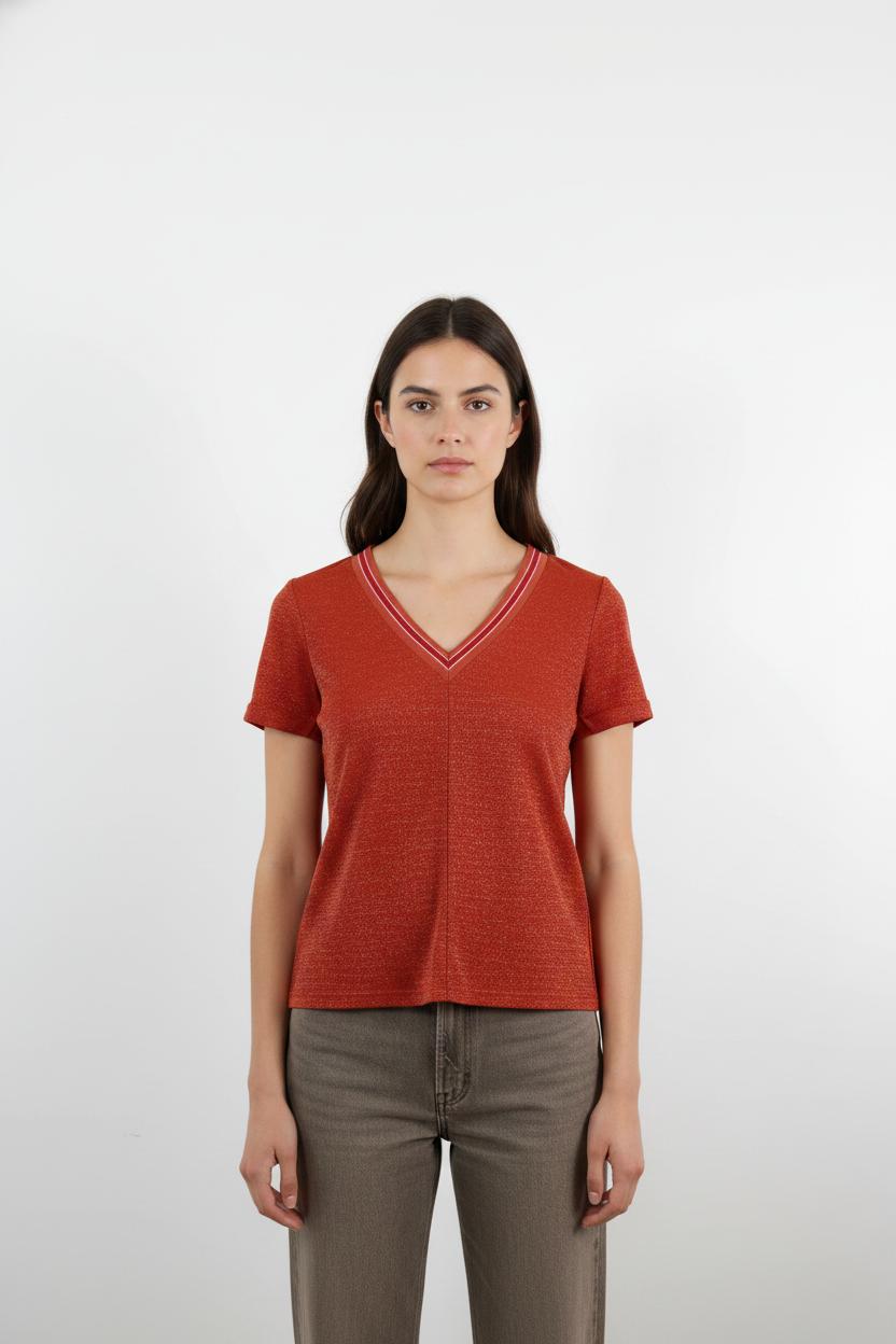 T-shirt Orange - Taille S/36