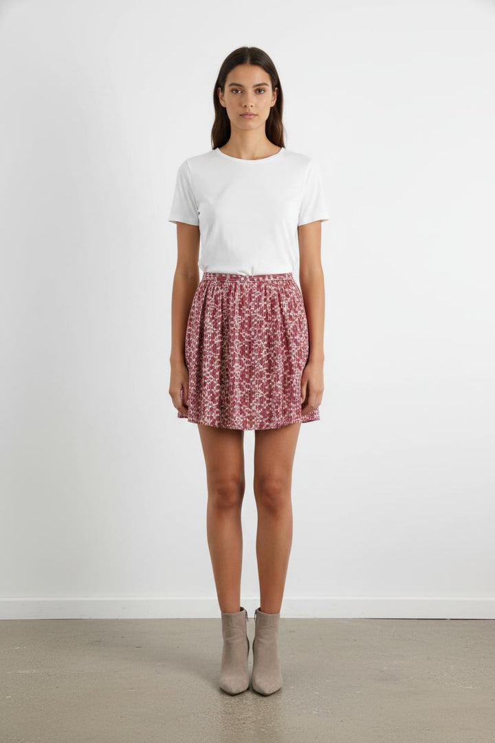 Jupe Rouge et Blanche - Taille XS/34