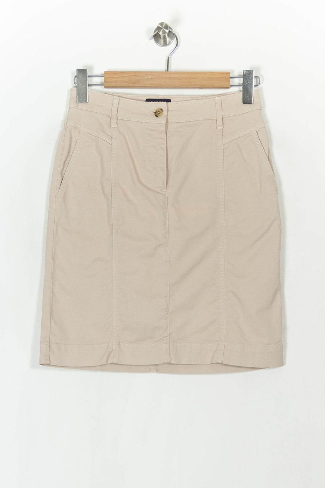 Jupe Droite Beige - Taille S/36 de la marque Caroll | PARAD69171 - Vendu par Paradigme - Image 2