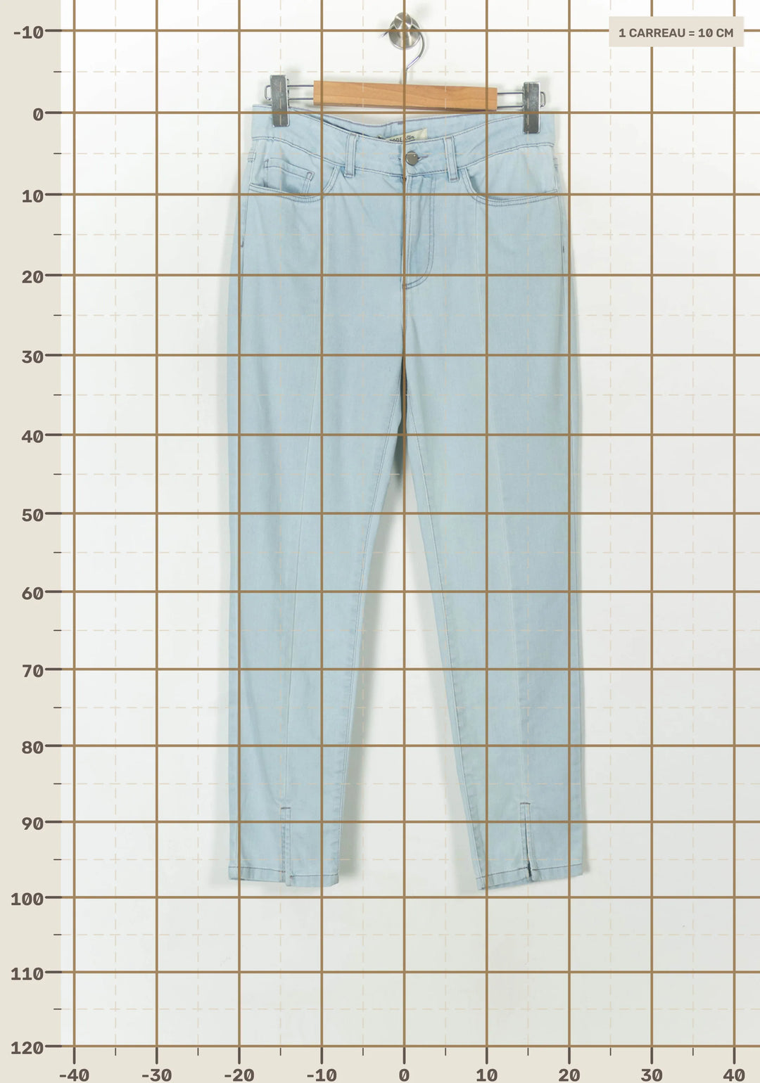Jean Bleu Clair - Taille S/36 de la marque I.Code | PARAD69172 - Vendu par Paradigme - Image 4