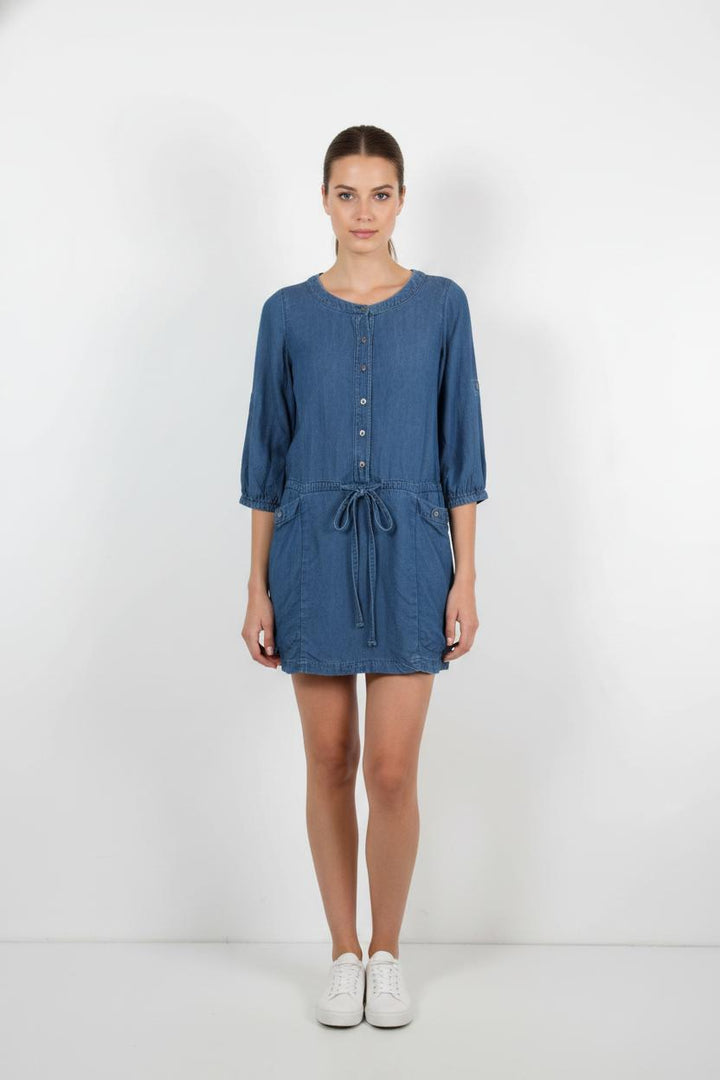 Robe Chemise Bleue - Taille S/36