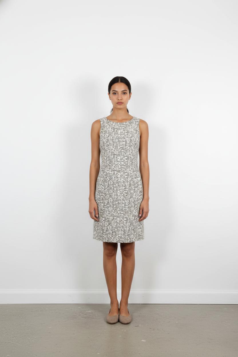 Robe Droite Blanche et Noire - Taille S/36