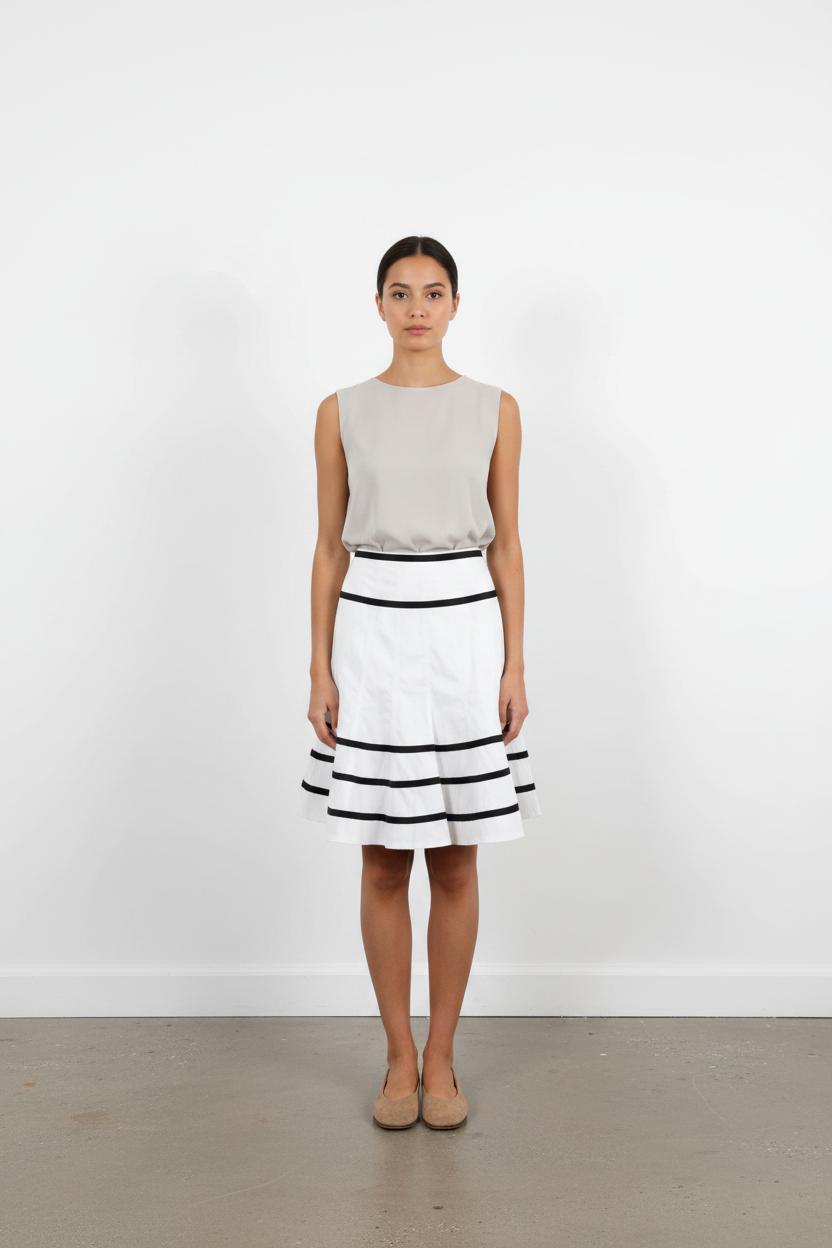 Jupe Courte Blanche et Noire - Taille XS/34