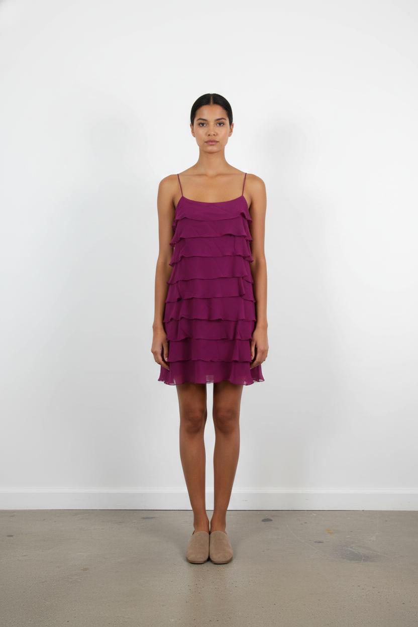 Robe Volantée Violette - Taille S/36