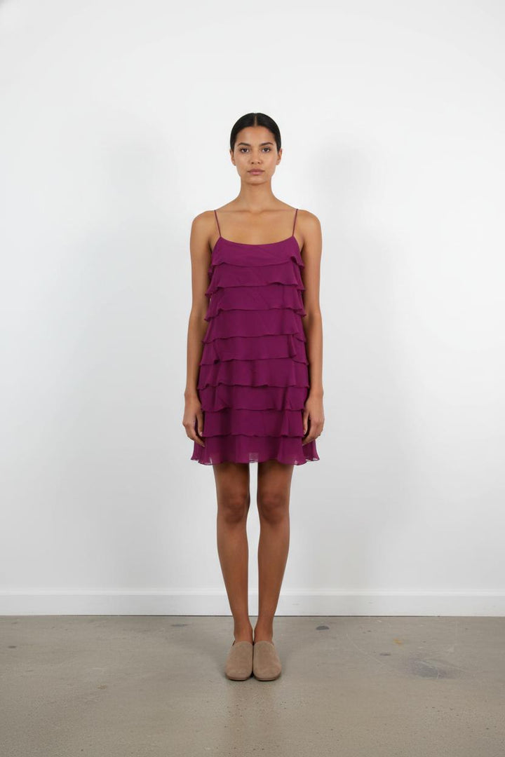 Robe Volantée Violette - Taille S/36