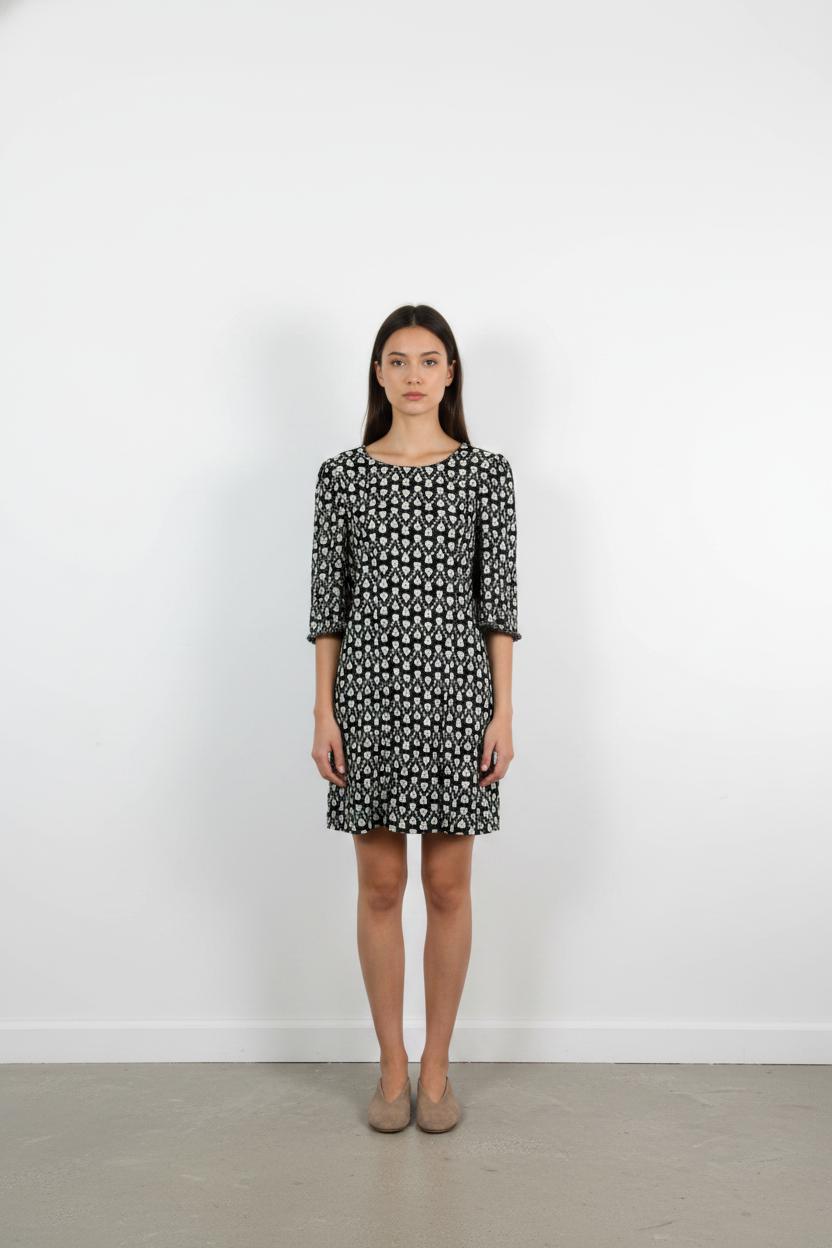 Robe Courte Noire et Blanche - Taille S/36