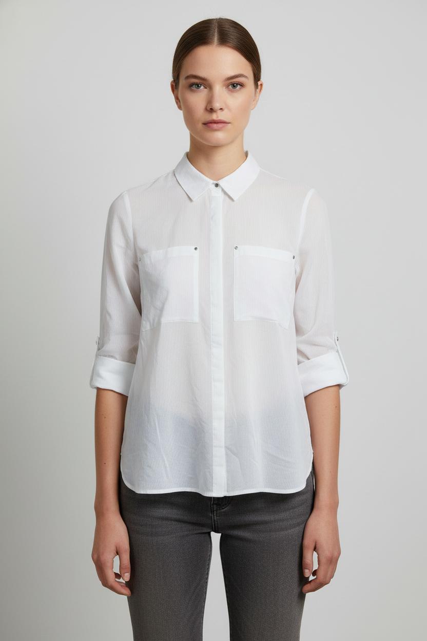 Chemise Blanche - Taille S/36 de la marque Sud express | PARAD69214 - Vendu par Paradigme - Image 1