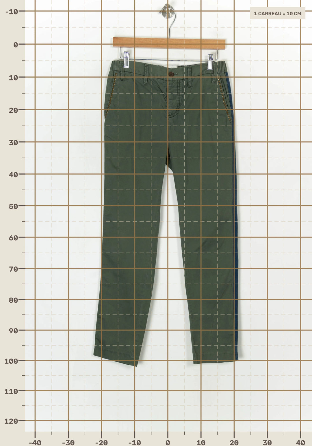 Pantalon Vert - Taille S/36 de la marque Zadig&amp;Voltaire | PARAD69231 - Vendu par Paradigme - Image 4