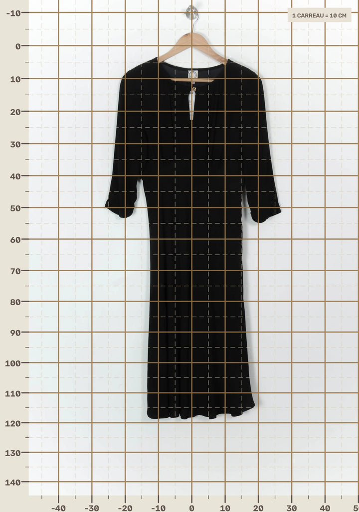 Robe Noire - Taille L/40 de la marque Ines de la Fressange Paris | PARAD69243 - Vendu par Paradigme - Image 4