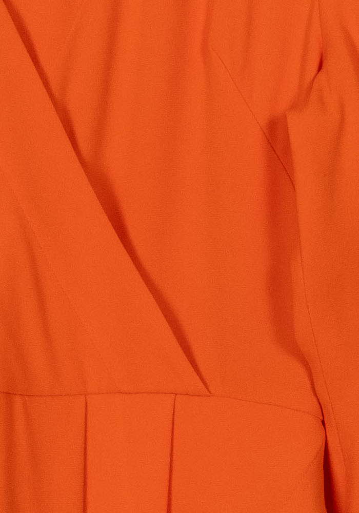 Robe Portefeuille Orange - Taille L/40 de la marque Ines de la Fressange Paris | PARAD69246 - Vendu par Paradigme - Image 3