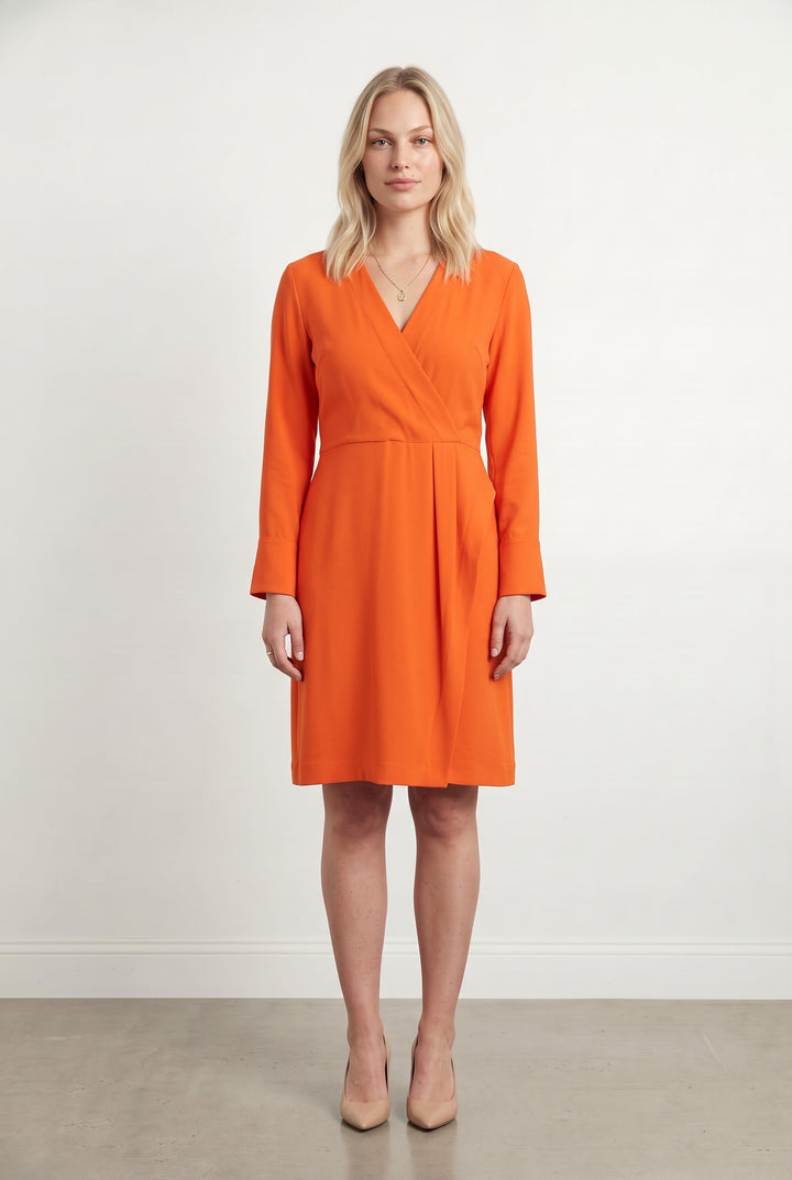 Robe Portefeuille Orange - Taille L/40 de la marque Ines de la Fressange Paris | PARAD69246 - Vendu par Paradigme - Image 1
