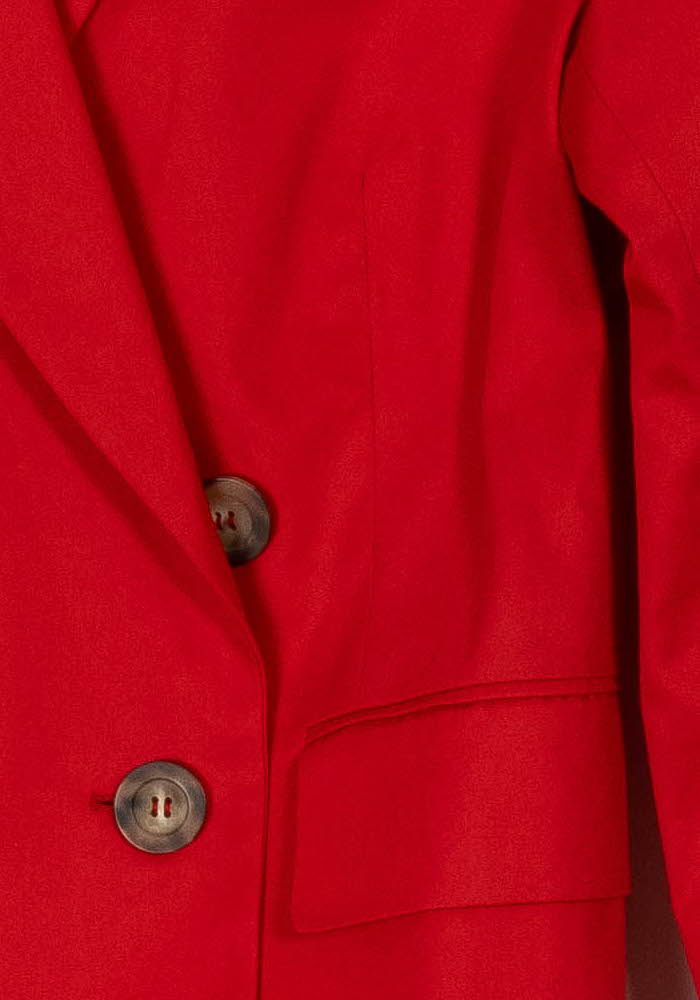 Blazer Rouge - Taille S/36 de la marque Ines de la Fressange Paris | PARAD69247 - Vendu par Paradigme - Image 3